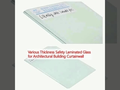 Various Thickness Safety Laminated Glass for Architectural Building Curtainwall 331/332/441/442/551/552/661/662/881/882/10102/12124