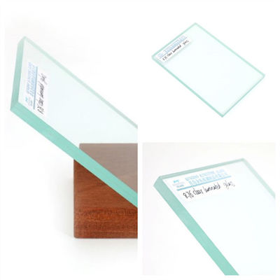 6.76mm / 8.76mm Clear Soundproof Laminated Glass A Grade For Window / Door