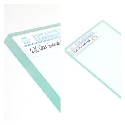 6.76mm 8.76mm Clear Acoustic Laminated Glass Soundproof A Grade For Window Door