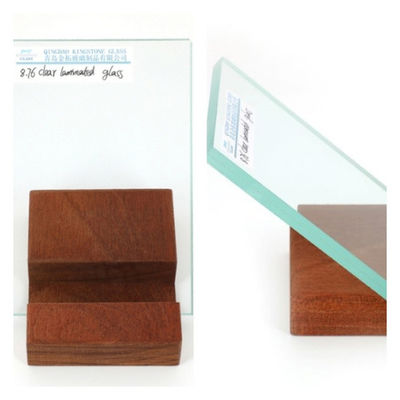 4mm + 4mm Clear Soundproof Laminated Glass A Grade For Window Door Partition