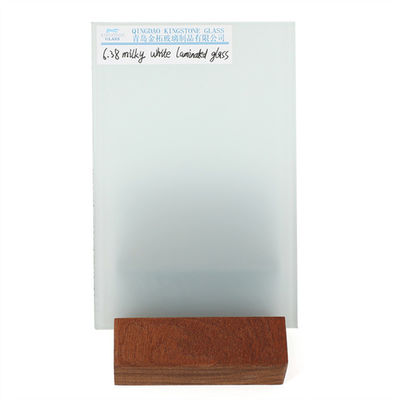 Architectural Building Curtainwall Safety Laminated Glass With 6.38 8.38 In Clear Incolor Milky White